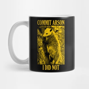 I Did NOT Commit Arson Mug
